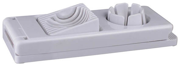 Eierschneider aus weißem Kunststoff