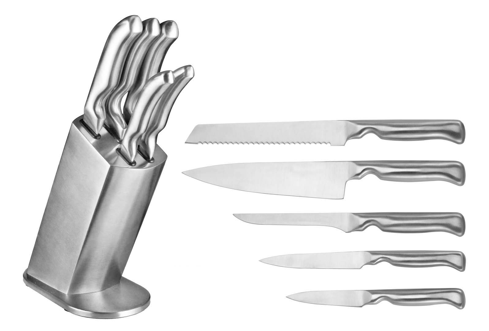 Messer - Set 6 teilig aus Edelstahl im