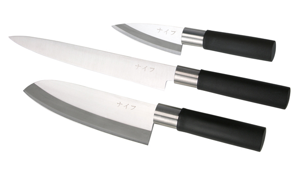 Asia-Küchenmesser sortiert