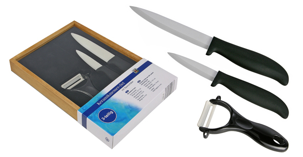 Keramikmesser-Set mit Sparschäler