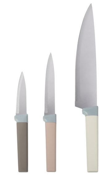 Messer-Set 3-tlg. mit Kunststoffgriff