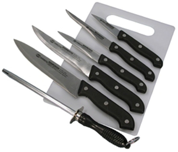 Messer - Set 7 tlg. aus Edelstahl mit