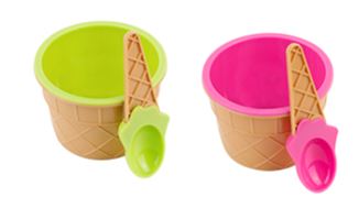 Eisbecher mit Löffel 4er Set