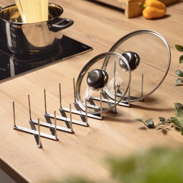 Topfdeckelhalter, Edelstahl, ausziehbar