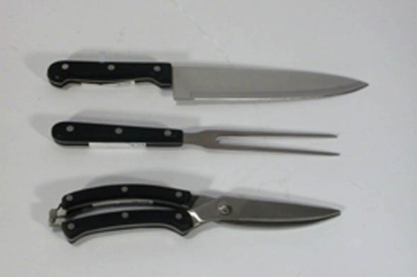 Tranchier-Set 3 tlg. aus Edelstahl mit