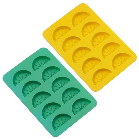 Eiswürfelbereiter Zitrone, 2er Set  – Maße: ca. 15,5 x 10,4 x 1,2cm 