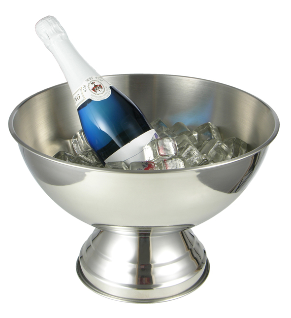 Champagnerkühler aus Edelstahl