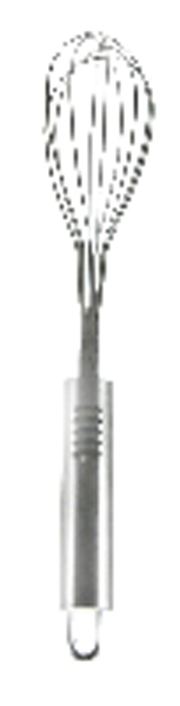 Schneebesen mit Edelstahlgriff + Gummi-