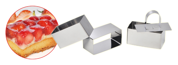 Dessertform-Set 4-tlg., rechteckig