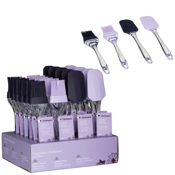 Teigschaber und Backpinsel