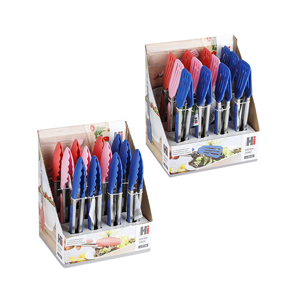 Küchenzange im Display, sortiert