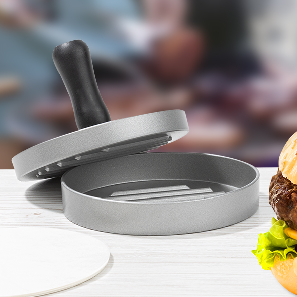 Hamburgerpresse, silber