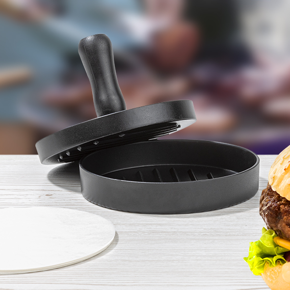 Hamburgerpresse, schwarz