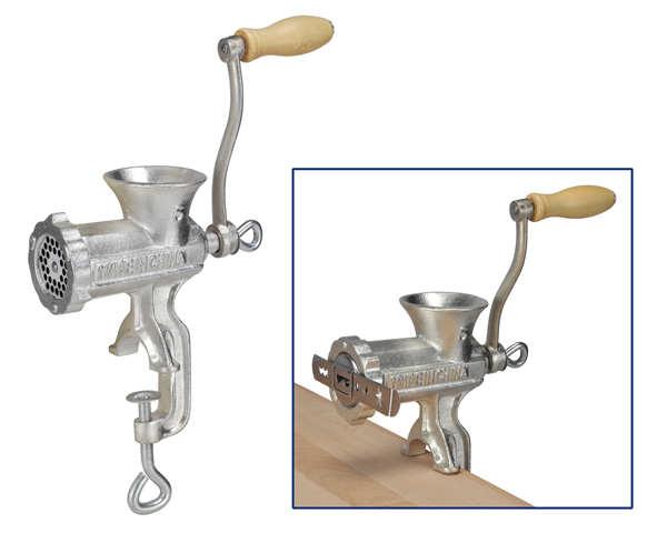 Fleischwolf  mit Schraubvorrichtung