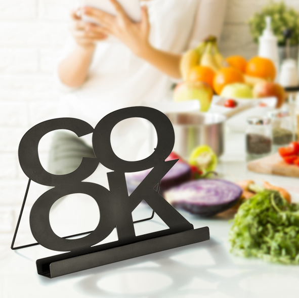 Kochbuch-Halter "Cook" aus Metall