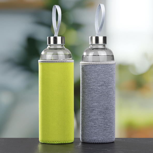 Trinkflasche aus Glas, 1L