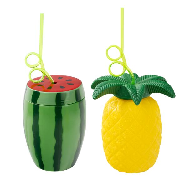 Trinkbecher "Tropical Fruit" mit Deckel
