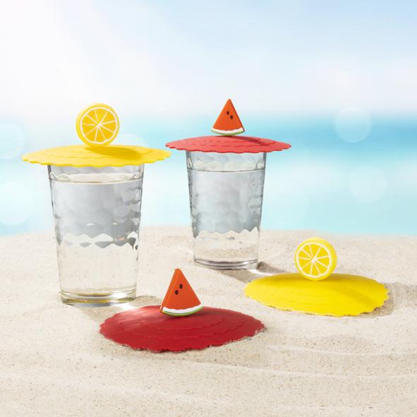 Sommerdeckel für Gläser, 4er Set