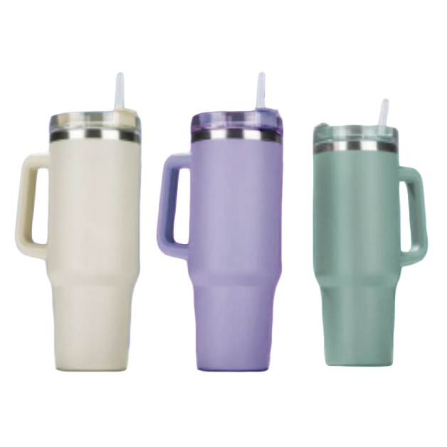 Thermobecher 900ml, mit Trinkhalm