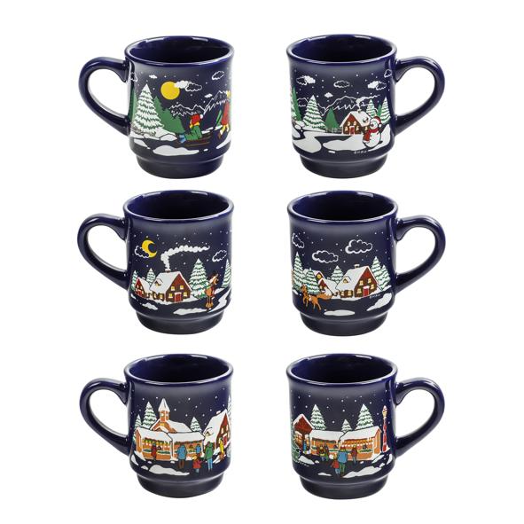 Glühwein-Becher aus Keramik, ca. 0,2ltr