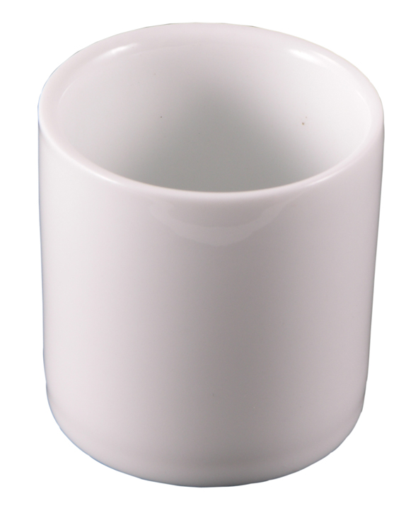 Tasse aus weißem Porzellan