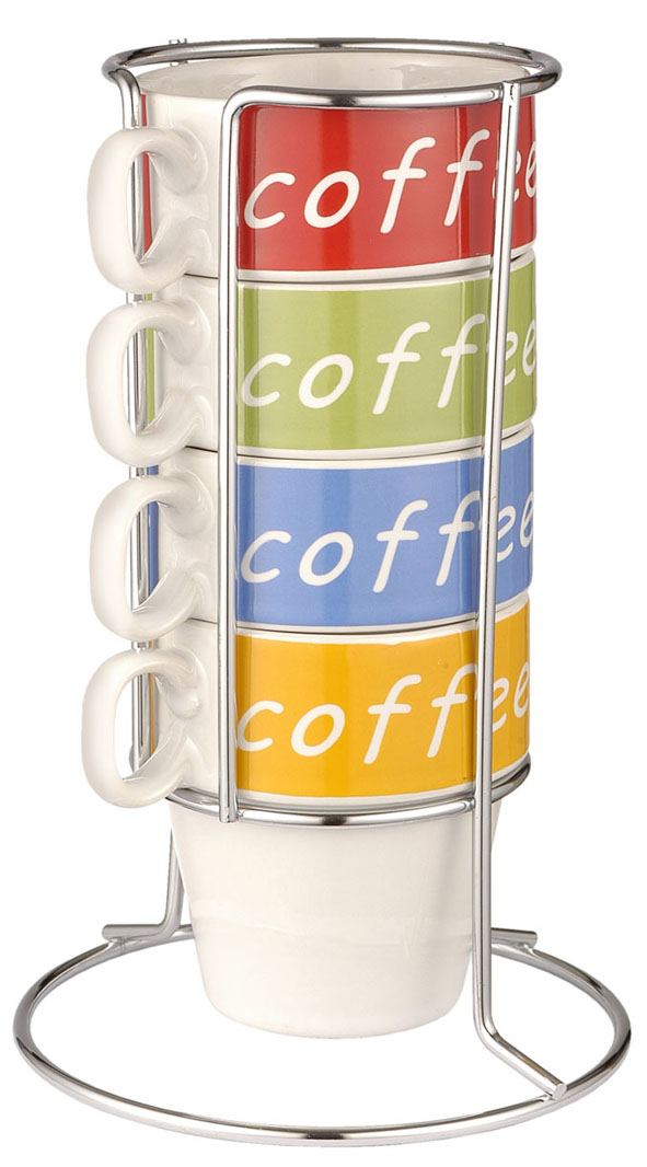 Kaffeetassen 4er Set in verschiedenen