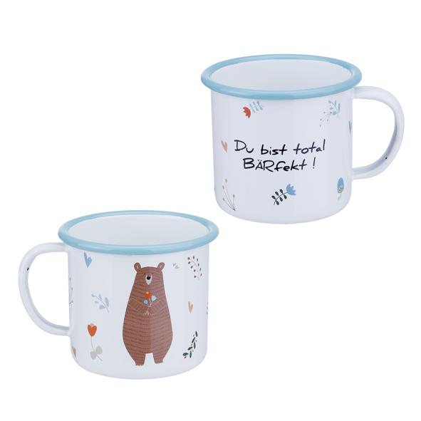 Emaillierter Becher - Bär