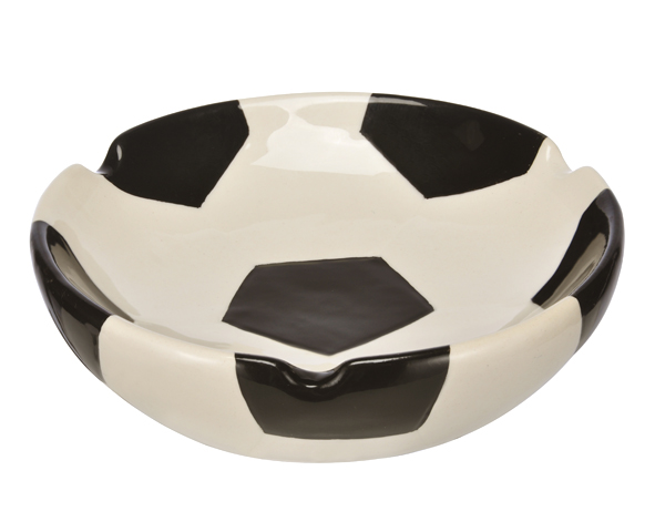Aschenbecher im Fussballdesign,