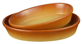 Auflaufformen 2er Set aus Steingut