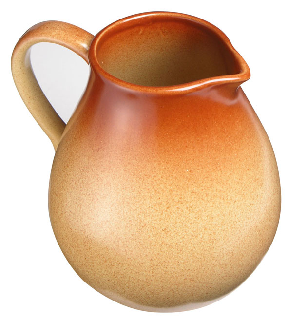 Krug 1 Liter aus Steingut - terrakotta-