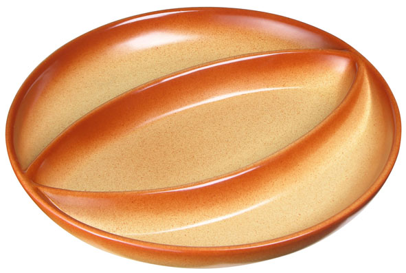 Servierschale 3 geteilt aus Steingut