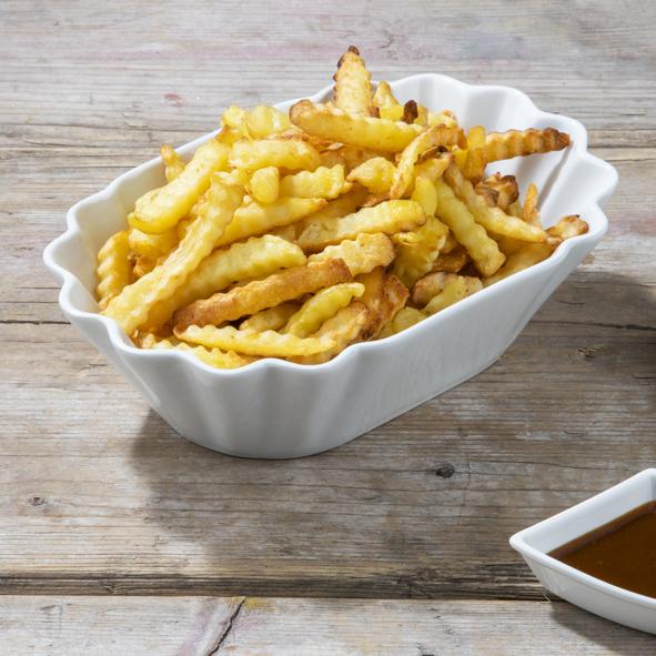 Pommesschale aus Porzellan