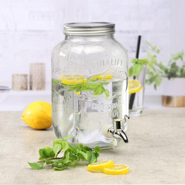 Getränkespender aus Glas 3L