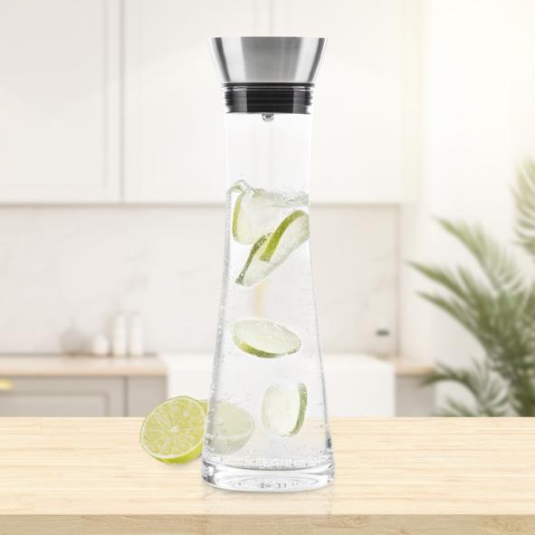 Wasserkaraffe aus Glas, 1 Liter