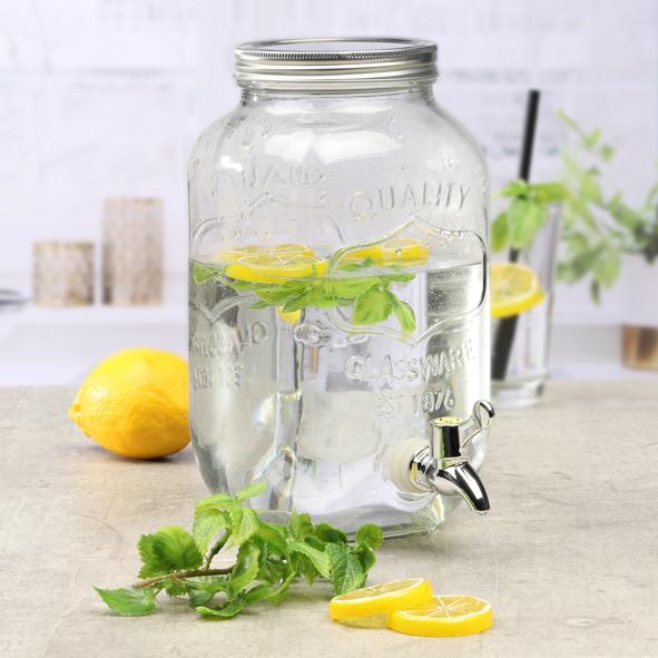 Getränkespender aus Glas 3L