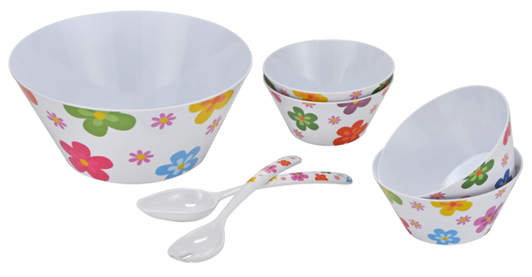 Salatschüssel mit 4 Schälchen