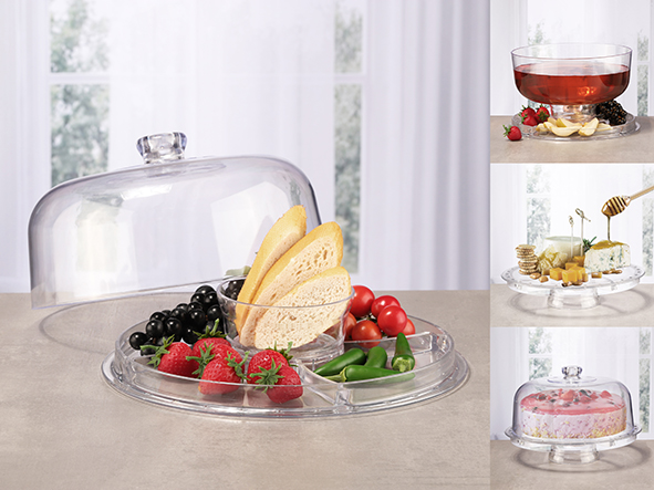 Multifunktion-Servierplatte 4 in 1