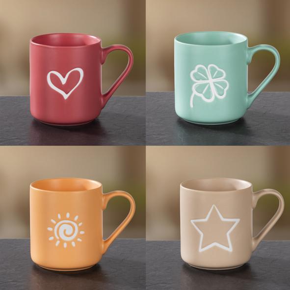 Becher, Motiv, Vektor, 4FS