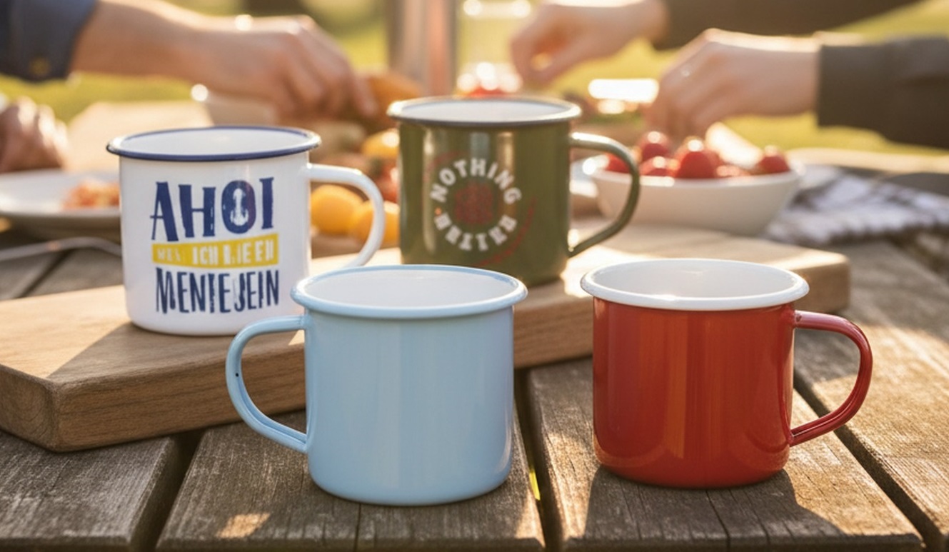 Emaille Becher 300ml