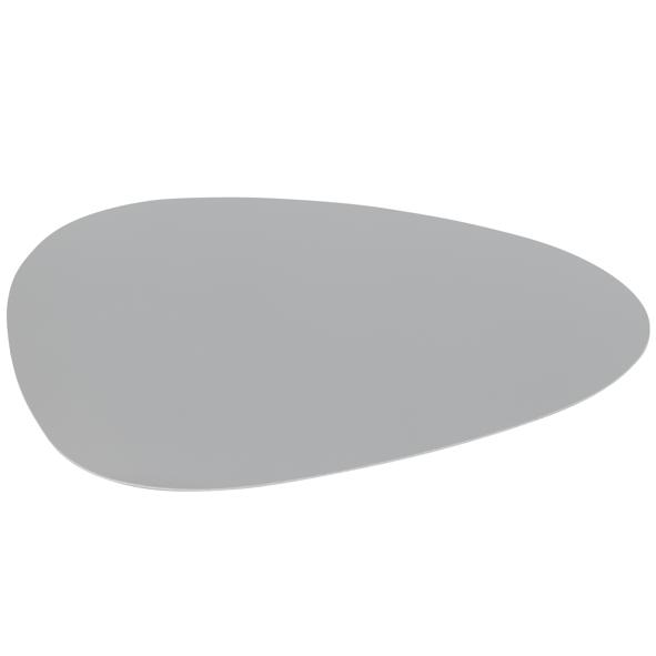 Platzmatte, oval, grau