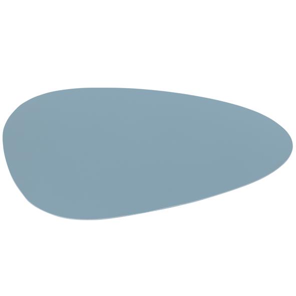 Platzmatte, oval, hellblau