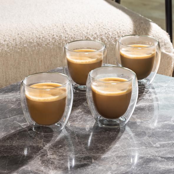 Cappuccino Glas, 250ml 4er Set