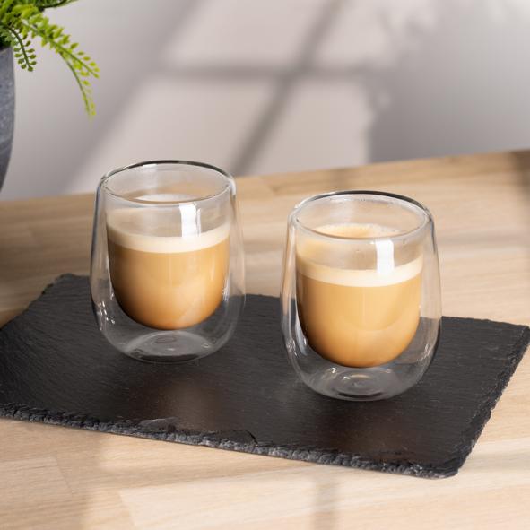 Cappuccino Glas, doppelwandig, 250ml 2er Set