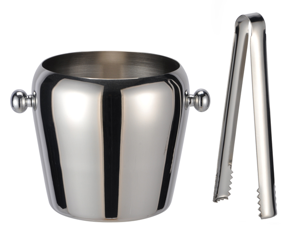 Eiseimer 1 Liter aus Edelstahl 18/8