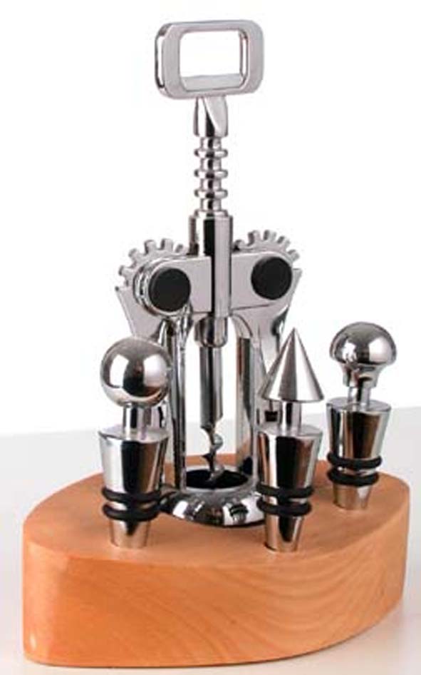 Wein-Set 5 teilig aus rostfreiem