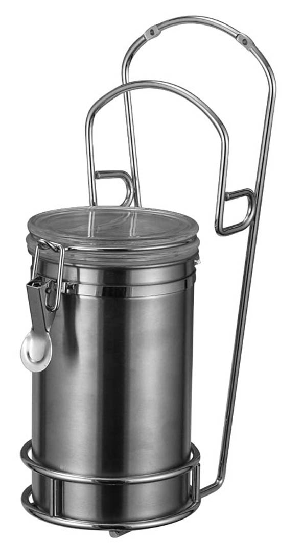 Kaffee-Center 3tlg. aus Edelstahl