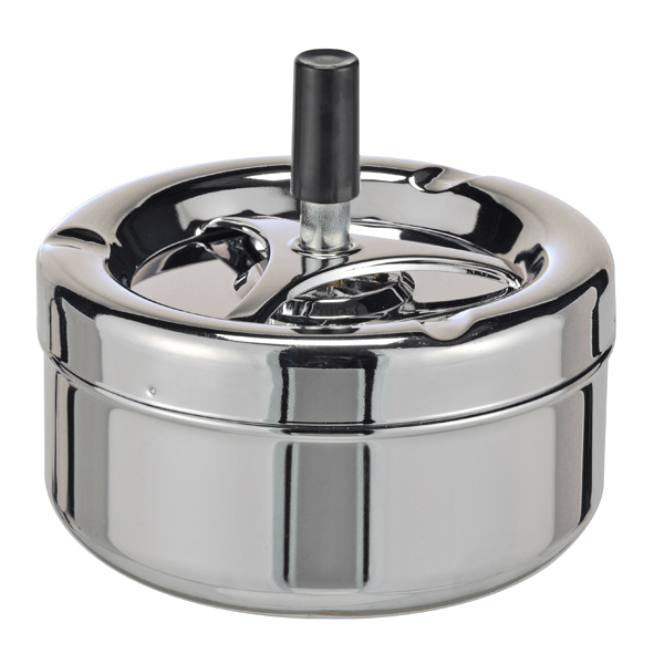 Drehaschenbecher, verchromt