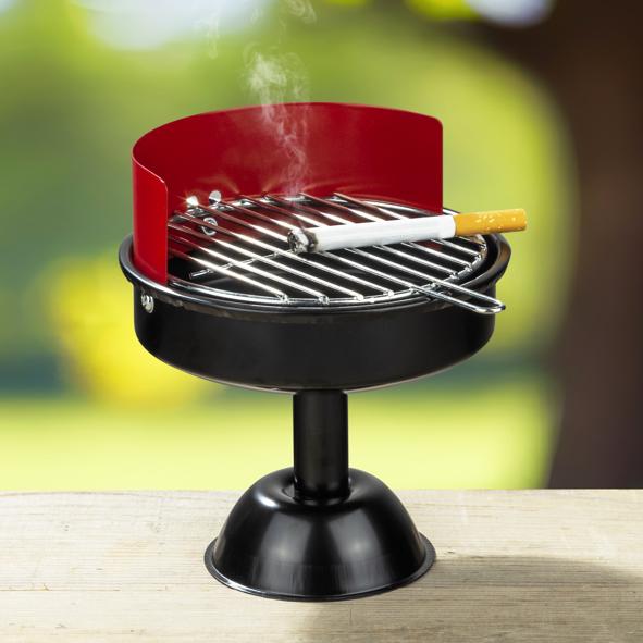 Aschenbecher im Grill-Design