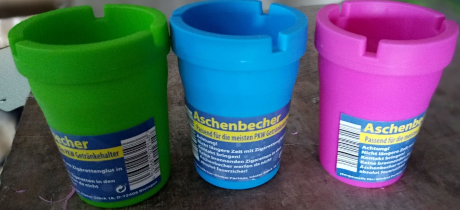 Aschenbecher, bunt