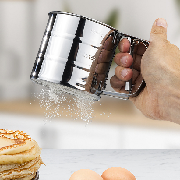 Mehlsieb aus Edelstahl